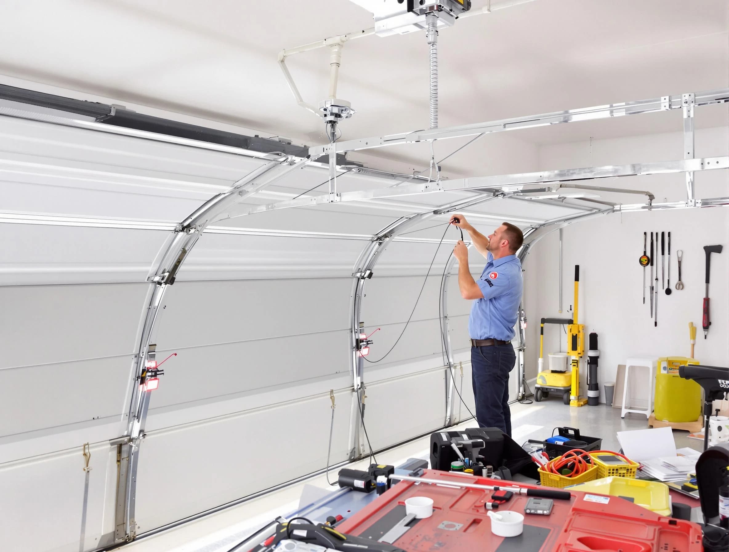Garage door cable repair service by Sandston Garage Door Repair in Sandston