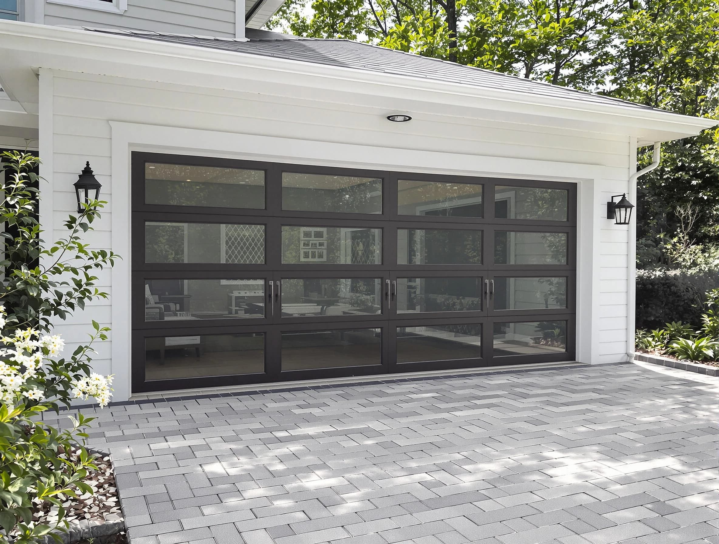 Sandston Garage Door Repair design specialist presenting custom garage door options to Sandston homeowner