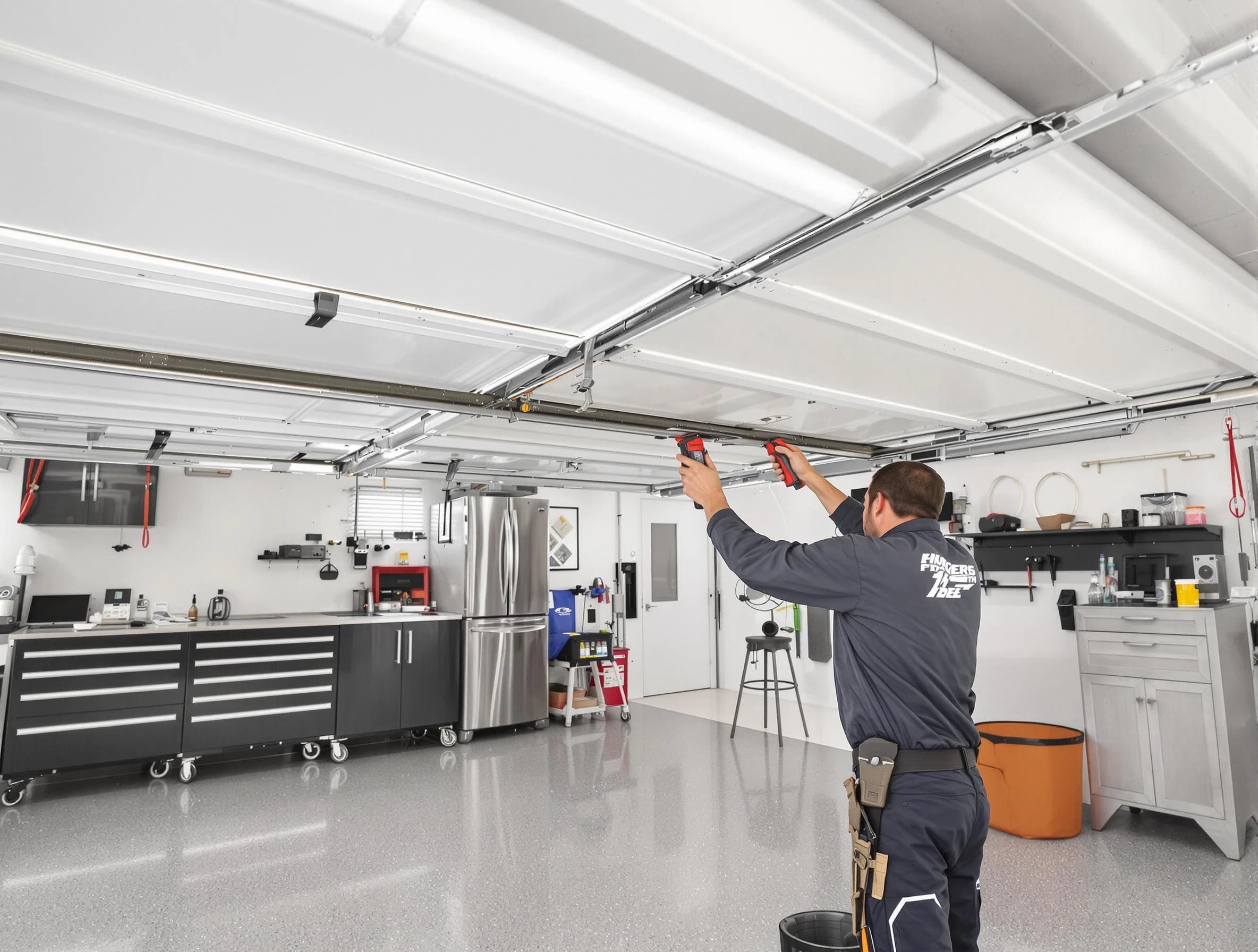 Overhead garage door repair service by Sandston Garage Door Repair in Sandston