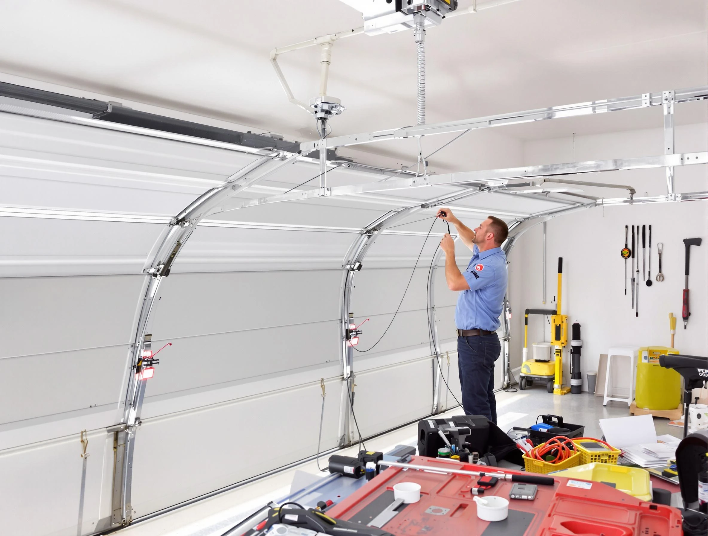 Garage door cable repair service by Sandston Garage Door Repair in Sandston