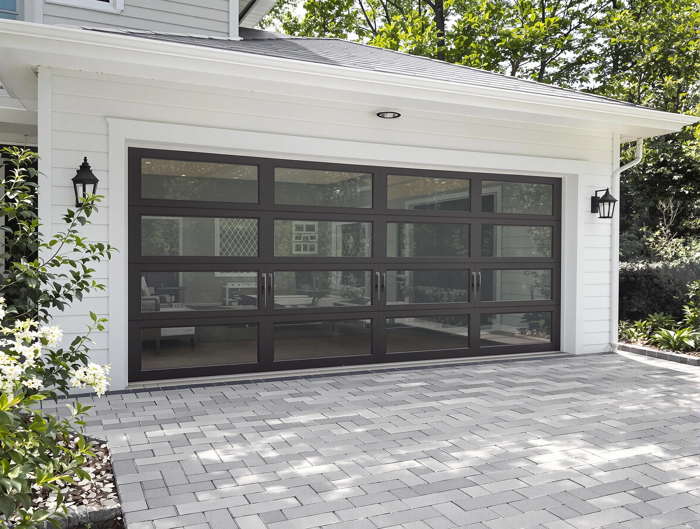Sandston Garage Door Repair design specialist presenting custom garage door options to Sandston homeowner