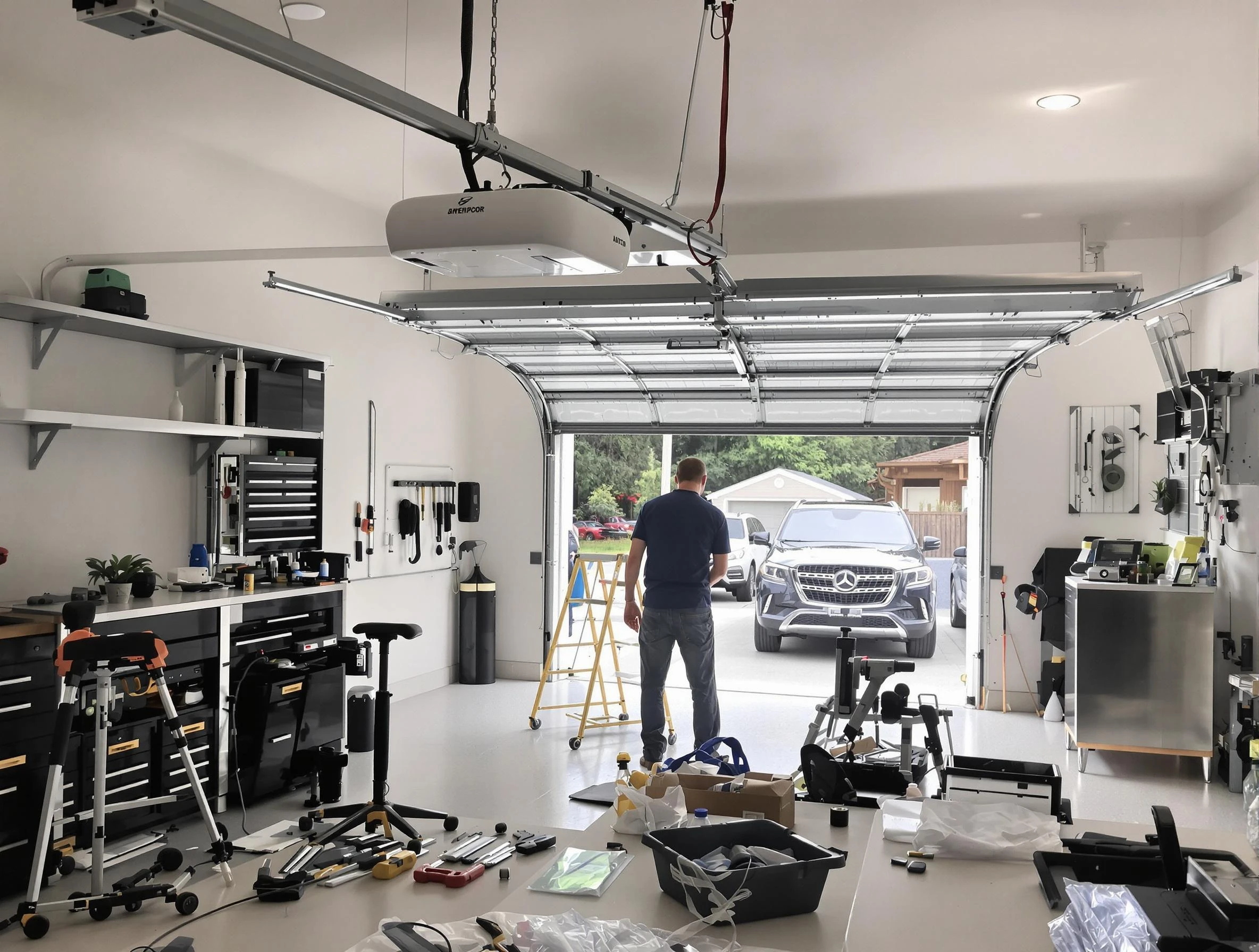 Garage door opener installation by Sandston Garage Door Repair in Sandston
