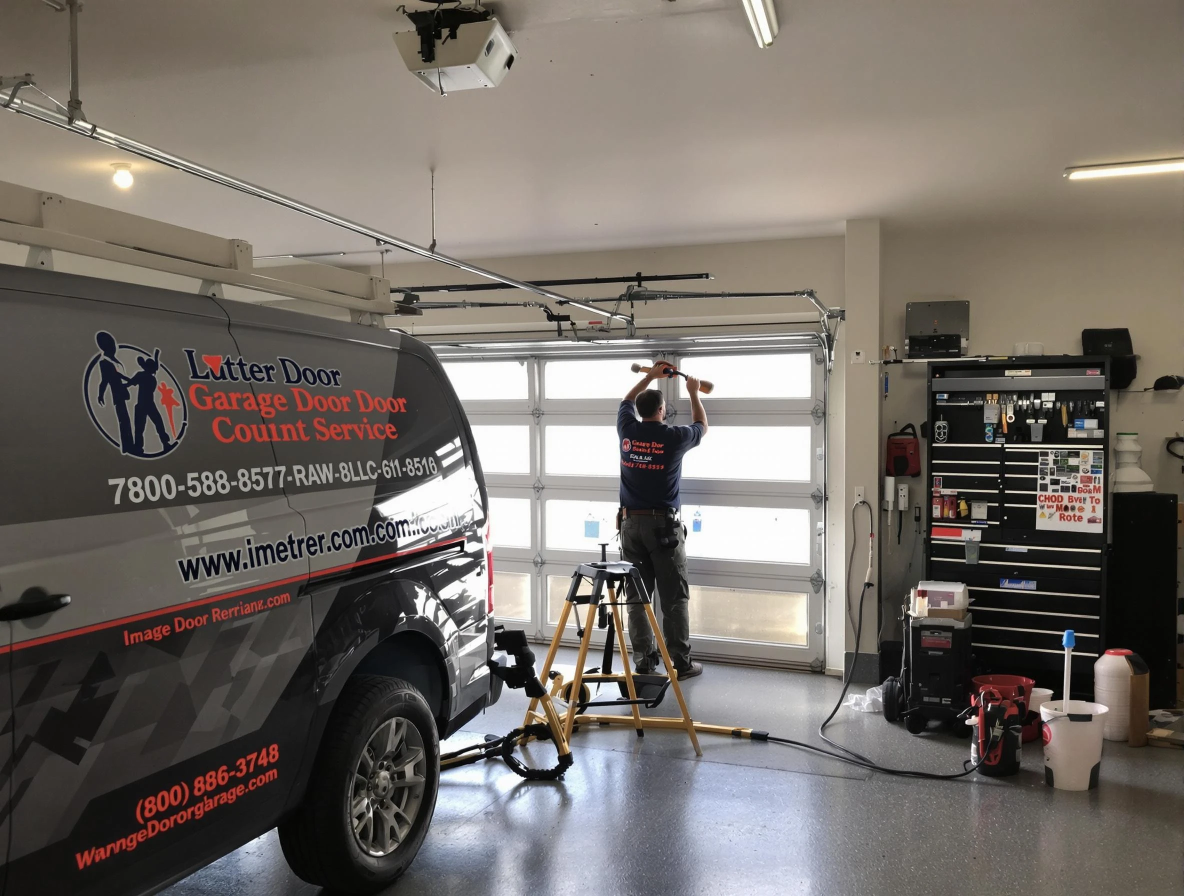 Sandston Garage Door Repair rapid response team performing same-day repair in Sandston
